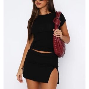 White Fox Boutique USA - Times Like This Mesh Mini Skirt Black